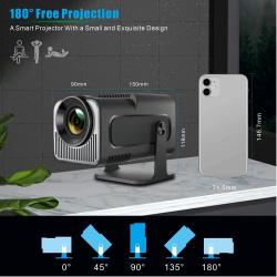 Woopker Projector HY320 Mini Upgrade Android 11 Support 4K Native 720P