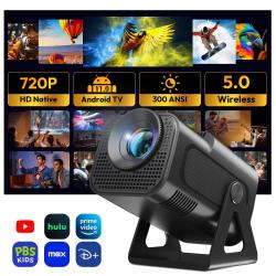 XGODY UHD Mini Portable Projector 4k LED 12000 Lumen Smart Built-in An