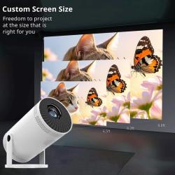 KaiAqua NEW Projector FY300 Mini Portable Video Android 11.0 WIFI 6 Mi
