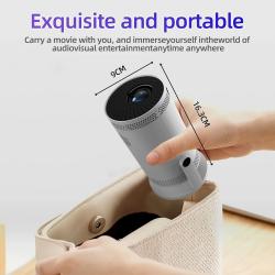 KaiAqua NEW Projector FY300 Mini Portable Video Android 11.0 WIFI 6 Mi