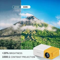 YG300 Mini Projector Portable Projector Wifi Smart 1280 720P Full HD O