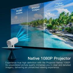 P30 Smart Mini Projector Android 11 WiFi6 Bluetooth Smart Mini Portabl