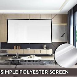 Foldable Anti-Crease Portable Projector Movies Screen Home Cinema Thea