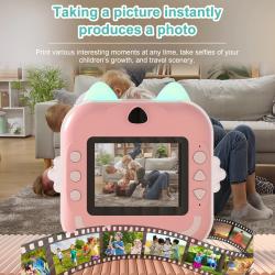 Kids Camera Instant Print Photo Label Thermal Printing Video Recording