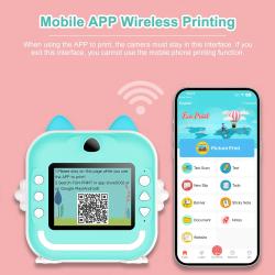 Kids Camera Instant Print Photo Label Thermal Printing Video Recording