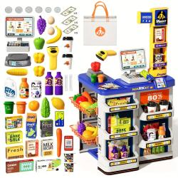 Pretend Play Calculator Cash Register Toys Supermarket Shop Cashier Re