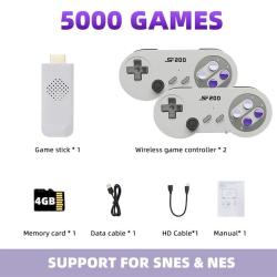 16BIT Retro Game Console For SNES NES HDMI-Compatible Game Stick Mini 