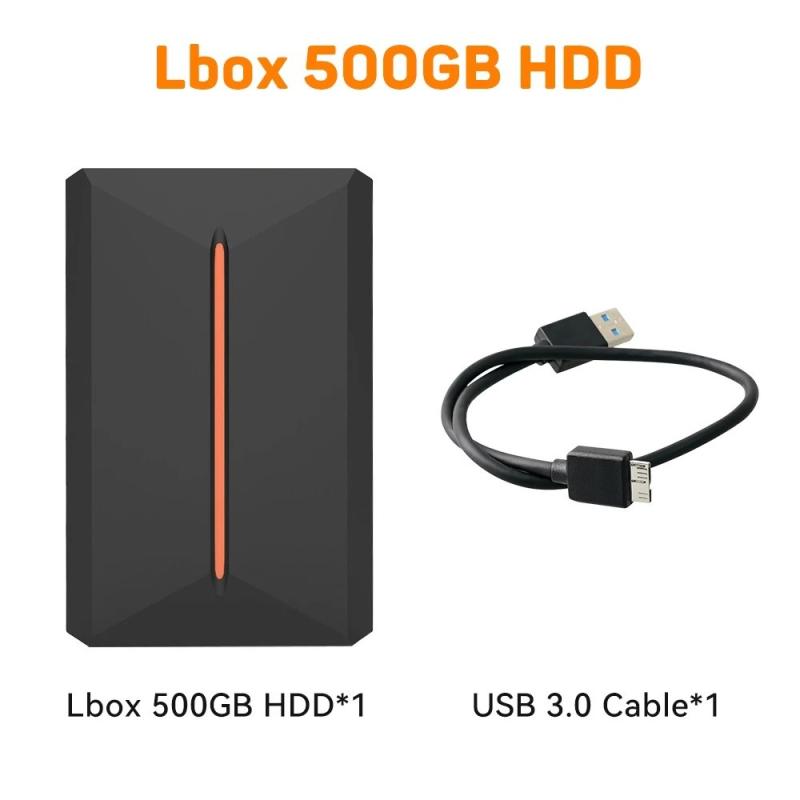 JMachen 500GB Game Hard Drive Launchbox Portable Gaming HDD with 3700+