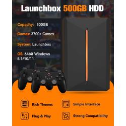 JMachen 500GB Game Hard Drive Launchbox Portable Gaming HDD with 3700+