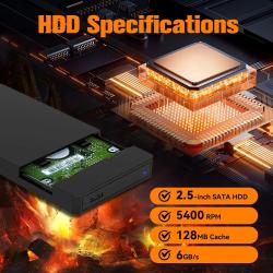 JMachen 500GB Game Hard Drive Launchbox Portable Gaming HDD with 3700+