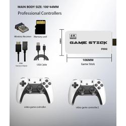 M8 4K Pro Game Stick Mini TV Handheld Game Console Wireless Gamepads V