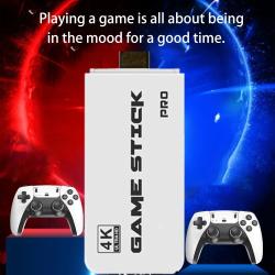 M8 4K Pro Game Stick Mini TV Handheld Game Console Wireless Gamepads V