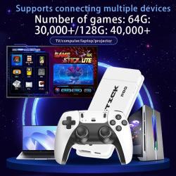 M8 4K Pro Game Stick Mini TV Handheld Game Console Wireless Gamepads V