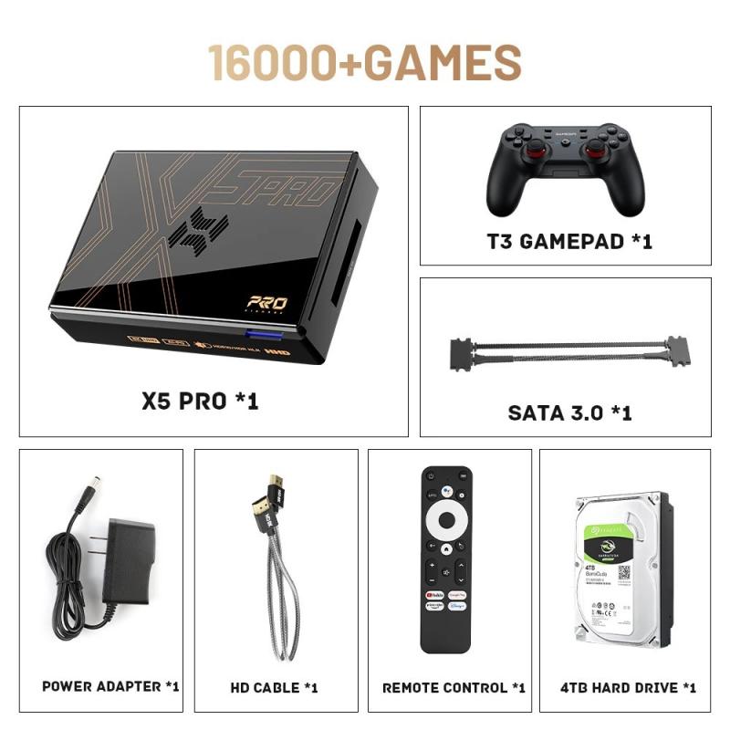 Kinhank Super Console X5 PRO Retro Video Game Consoles Plug and Play 4