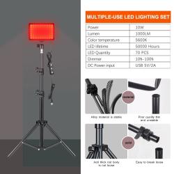 LED Photography Video Light Panel Lighting Photo Studio Lamp Kit With 