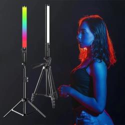 RGB Light Stick Wand With Tripod Stand Party Colorful LED Lamp Fill Li