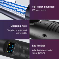 RGB Light Stick Wand With Tripod Stand Party Colorful LED Lamp Fill Li