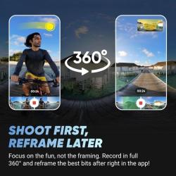 X4 Standard Bundle - Waterproof 8K 360 Action Camera, 4K Wide-Angle Vi