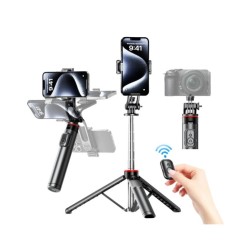 C13C13d Portable Selfie Stick Bluetooth Remote 360 Rotation Tripod Sta