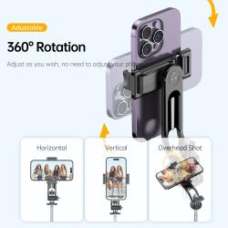 C13C13d Portable Selfie Stick Bluetooth Remote 360 Rotation Tripod Sta