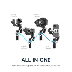 FeiyuTech SCORP Mini 2 for Mirrorless Camera Action Camre Smartphone, 
