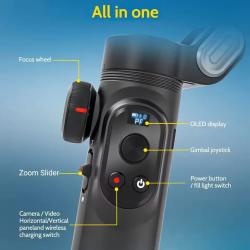 Handheld Gimbal Stabilizer 3-Axis Smart X Pro Professional for Smartph