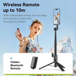 Ulanzi MG-002 Magnetic Extendable Selfie Stick Tripod Holder Stand wit
