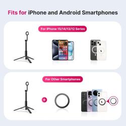 Ulanzi MG-002 Magnetic Extendable Selfie Stick Tripod Holder Stand wit