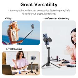 Ulanzi MG-002 Magnetic Extendable Selfie Stick Tripod Holder Stand wit