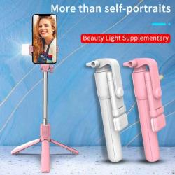Foldable Tripod Monopod Selfie Stick Wireless Foldable Mini Extendable