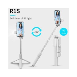 Selfie Stick Foldable Mini Extendable Tripod with Fill Light Wireless 