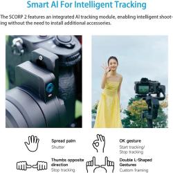 FeiyuTech SCORP 2OfficialCamera Gimbal Stabilizer Built-in AI Tracker 