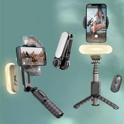 FANGTUOSI Wireless Bluetooth Selfie Stick Tripod With Handheld Gimbal 
