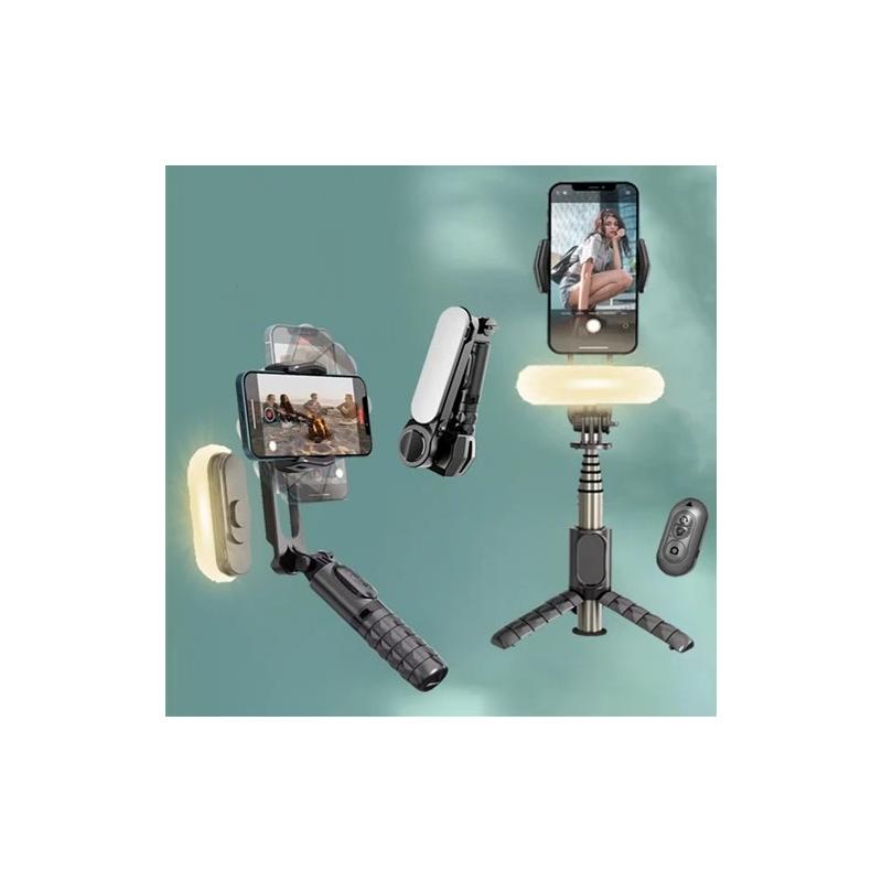 FANGTUOSI Wireless Bluetooth Selfie Stick Tripod With Handheld Gimbal 