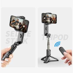 FANGTUOSI Wireless Bluetooth Selfie Stick Tripod With Handheld Gimbal 