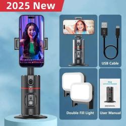 FANGTUOSI 2025 New 360 Rotation Gimbal Stabilizer Selfie Stick Monopod