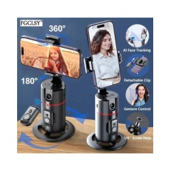 FGCLSY New Wireless Gimbal Stabilizer Selfie Stick 360 Degree Face Tra