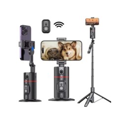 2025 NEW Gimbal Stabilizer Selfie Stick Foldable Wireless Tripod with 