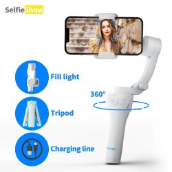M01 3-Axis Anti-Shake Gimbal Phone Stabilizer Handheld Foldable Holder