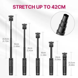 Ulanzi RMT-01 Wireless Bluetooth Extendable Selfie Stick Tripod One Cl