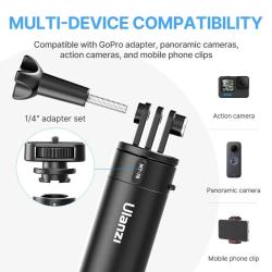 Ulanzi Go-Quick II 1.5m Selfie Stick Magnetic QR Gopro Mount for Gopro