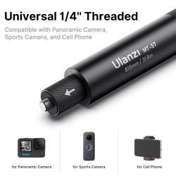 Ulanzi MT-57 MT-58 Insta360 80/120CM Extendable Invisible Selfie Stick