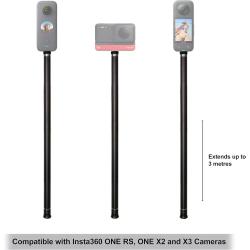 3m Extended Selfie Stick for X4/X3/ACE/ACE PRO/ACE PRO 2, ONE RS/X2/R/