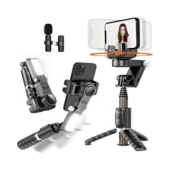 Gimbal Stabilizer Selfie Stick Tripod 360 Rotation Following Shooting 