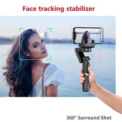 Gimbal Stabilizer Selfie Stick Tripod 360 Rotation Following Shooting 