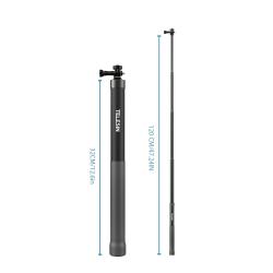 32-120cm Selfie Stick Carbon Fiber Camera Stand Bracket 1/4In Sports C