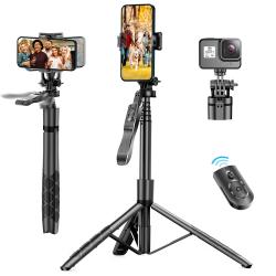 L16 1570mm Wireless Selfie Stick Tripod Stand Foldable Monopod for Gop
