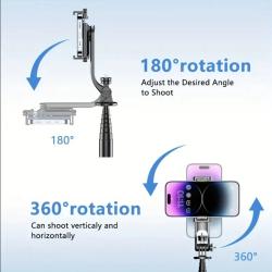 W&O C01 Telescopic Selfie Stick Tripod Monopod Stand Mobile Phone Supp