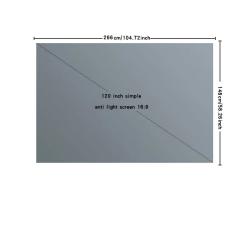 Outdoor suitable screen, 30-133 inch metal anti light screen, can proj