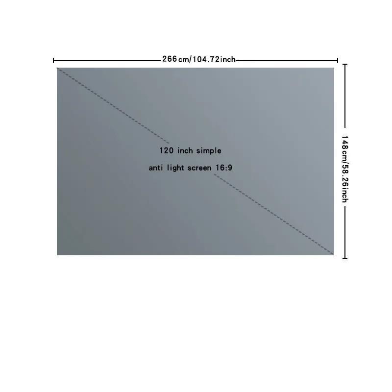 Outdoor suitable screen, 30-133 inch metal anti light screen, can proj